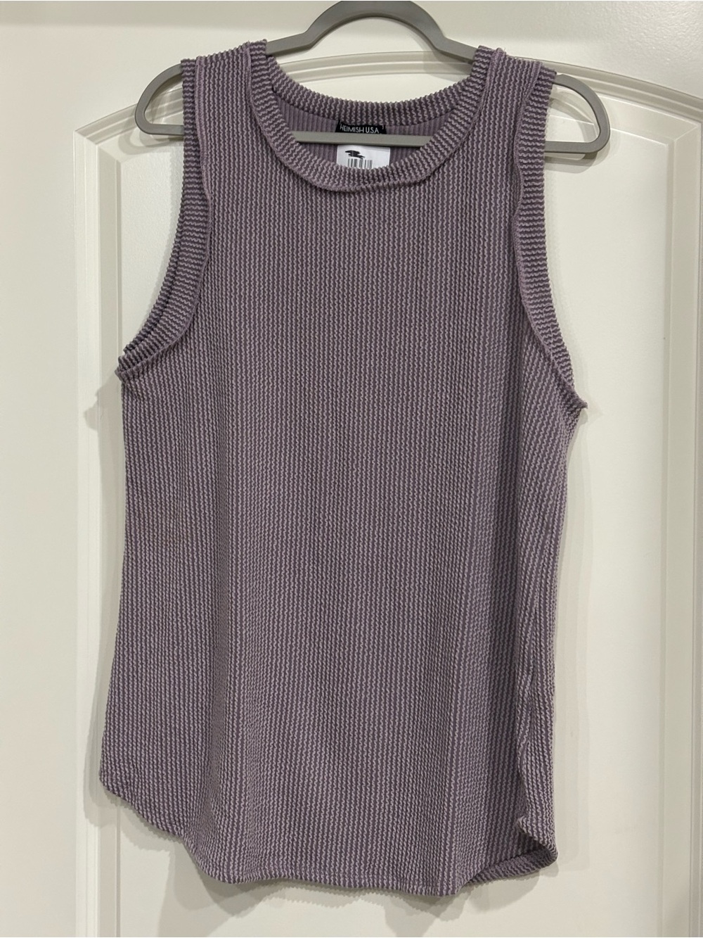 HEIMISH USA Lavender Knit Sleeveless Tank Top